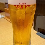 kamameshiyakitoriunagiumekyu- - 生ビール（中）スーパードライ