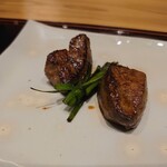 肉料理ふくなが - 牛レバ韮いため(人*´∀｀)♪分厚い!こんなの初めて!!