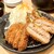 とんかつ神楽坂さくら - 料理写真:ロースカツ・ピーマン肉詰め・レンコン挟み揚げ