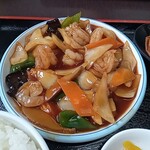 台湾料理 福祥居 - エビの四川風炒め