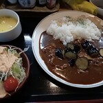 居酒屋 喜笑 - なすビーフカレーセット