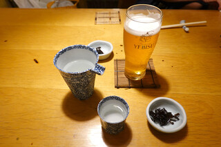 Shibata - 生ビールと菊水辛口