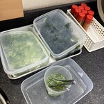 すし銚子丸 - 薬味もあります。