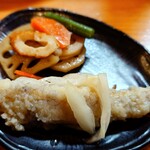 やきとり家 錦海まる - つきだし（アジの南蛮漬）