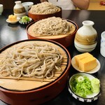 高原食堂 - ざるそば並(ざる2枚で1300円)