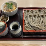 Echigo Hegisoba Tachibanaya - せいろ蕎麦とミニカツ丼セット