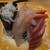 海転寿司　丸忠 - 料理写真:中トロ、カンパチの甘エビのせ、しらす軍艦