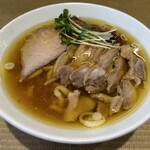 手打 親鶏中華そば 綾川 - 親鳥中華そば＋親ももチャーシュー