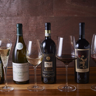 ソムリエ&ビアテイスターのオーナー厳選のお酒で満足度アップ