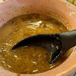 SHRIMP NOODLE 海老ポタ - 節や魚粉の効いた豚骨つけ汁