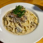 BURRATA - イタリア産ポルチーニのクリームパスタ