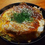 Hiroshima Fuu Okonomiyaki Renga Tei - 肉玉そば（生麺）（890円）