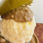 こひる庵 - あんに混ざっているのにくるみの食感が保たれてるのすごい！