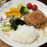 キッチン ブルー グローブ - 再びワンプレート