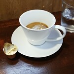 キッチン ブルー グローブ - ホワイトコーヒーにします
