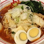 蒙古タンメン中本 - 北極やさい＋ほうれん草＋バター