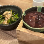 日本酒原価酒蔵 - ◯ホタルイカの沖漬け
◯菜の花のおひたし