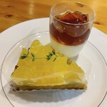 TEAROOM Yoshiki Handa - 美生柑のタルト 670円、紅茶のゼリー 570円（いずれも税込）