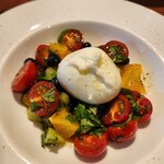 Burrata cheese caprese