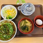 すき家 - ねぎ玉牛丼ランチセット