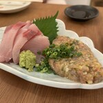 HOURS - ぶり刺身とあじなめろう