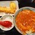 丸亀製麺 - 料理写真:トマたまカレーうどん・ひと口ごはん付き＆いか天＆半熟玉子天