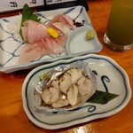 小半 - 刺盛りと真鯛白子焼き