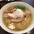 人力俥 - 料理写真:丸鶏わんたん塩そば980円税込！鶏脂浮かぶ白濁するスープが美しい！