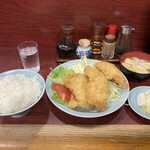 園春 - チキンカツ定食¥800