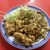 一龍 - 料理写真:日替わりの唐揚げ定食、野菜炒め、唐揚げ、キャベツの千切り