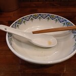 奈つやの中華そば - 完飲