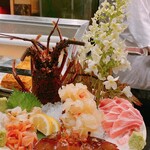 すし おおまさ - 伊勢海老、本鮪大トロ、赤貝、ツブ貝