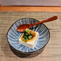 和×養 七参 - 先付け（とうもろこし豆腐）
