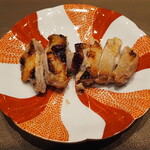 割烹さいお - 阿波尾鶏味噌漬け焼き