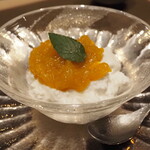 割烹さいお - 豆乳ムース＆マンゴーゼリー