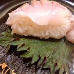 魚菜料理 縄屋 - 連子鯛の手巻き寿司