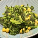 しろくろとりこ。 - ほうれん草のソテー