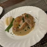 ペンション花ことば - 鶏もものマスタードビネガーソース