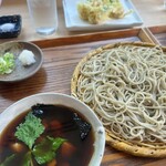 そば切り 温 - ほたてあられそば