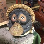 花山うどん - 茂林寺で一番可愛いと思った たぬきさん