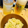 Torikizoku - ビールとジンジャエール　キャベツ➕ごま油