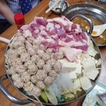 豊田屋 - 鴨と鴨つくね鍋