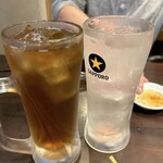 炭火焼肉 にく式 - ウーロンハイとグレープフルーツサワー