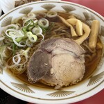 ラーメン もっけだの - 『朝食セット(ハーフ中華そばあっさり)＋刻みチャーシュー』の中華そば
