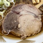 ラーメン もっけだの - 『朝食セット(ハーフ中華そばあっさり)＋刻みチャーシュー』のチャーシュー