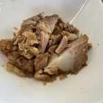 ラーメン もっけだの - 『朝食セット(ハーフ中華そばあっさり)＋刻みチャーシュー』の刻みチャーシュー