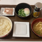 Sukiya - 納豆まぜのっけ朝食・ごはんミニ(330円)