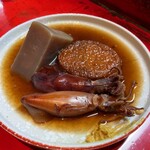 江戸中 - 蒟蒻、さつま揚、小イカ