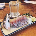 魚三酒場 富岡店 - 鯵刺身