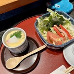 しほう田 - セット茶碗蒸し＆セットサラダ